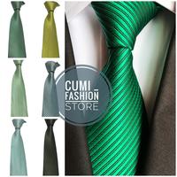 Gambar Dasi salur berbagai macam varian warna hijau - Hijau botol - Hijau natal dari Cumi storefashion undefined 5 Tokopedia