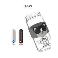 Gambar X&W Botol Minum Kaca Tumbler Anak Lucu Aesthetic 380 ML MCC-531 - Red dari X&W undefined 4 Tokopedia