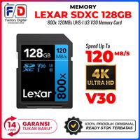 Gambar Memory Lexar SDXC 128GB 120MBs 800x UHS-I U3 V30 Memory Card dari FactoryDigital.Id undefined 1 Tokopedia