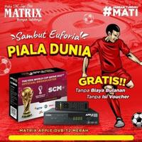 Gambar Set Top Box TV Digital Matrix Apple DVBT2 HD Merah dari RCX-Store undefined 1 Tokopedia