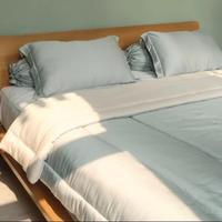 Gambar Bedcover Set Sprei Polos Sutra Tencel Organik Original Import Bluemint - 200x200, 25cm dari storjelika undefined 1 Tokopedia