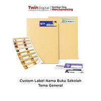 Gambar Custom Stiker Label Nama Buku Mata Pelajaran Anak Sekolah Tema General - Template dari twindigital.id undefined 1 Tokopedia