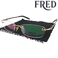 Gambar Kacamata Frame Pria Fred FD 121 COL.1 Titanium Model Rimless Elegan dari JB Optik undefined 2 Tokopedia