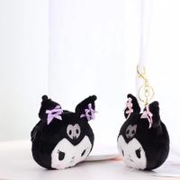Gambar Dompet Koin Cartoon Model Kuromi melody Bahan Plush - Kuromi dari Happy Fun Olshop undefined 5 Tokopedia