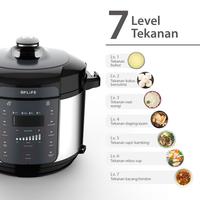 Gambar FLIFE Elektronik Pressure Cooker - Panci Presto 5 L - Super Low Watt dari Sinar AC Palembang undefined 3 Tokopedia