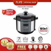 Gambar FLIFE Elektronik Pressure Cooker - Panci Presto 5 L - Super Low Watt dari Sinar AC Palembang undefined 1 Tokopedia