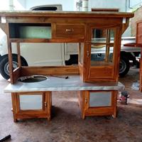 Gambar gerobak bakso motor kayu jati dari ukan mebel undefined 1 Tokopedia