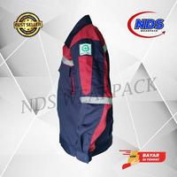 Gambar Baju Safety K3 Lengan Panjang warna Navy Kombinasi Merah Maroon - XL dari NDS Wearpack undefined 3 Tokopedia