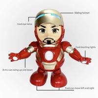 Gambar Mainan Anak Robot Super Hero Iron Man Ironmen Dance Joget Nyala Lampu Musik dari Baratos Store undefined 3 Tokopedia