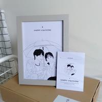Gambar Custom Framed Illustration - Simple B&W (Half Body) | Smells of Night - 10 Karakter, Putih dari Smells of Night undefined 1 Tokopedia