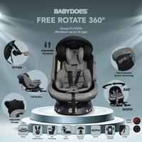 Gambar MKS - Carseat Car Seat Babydoes Isofix Free Rotate 360 Derajat CH 8749 - Black dari 9 Months undefined 2 Tokopedia
