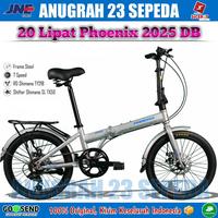 Gambar Sepeda Lipat PHOENIX 20-2025 DB Boncengan 20 Inch Shimano 7 Speed - Abu-abu dari Anugrah 23 sepeda undefined 2 Tokopedia