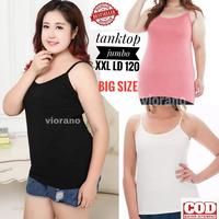 Gambar Super Jumbo Tanktop Cewe Tali Kecil Super 3L- 4L Tank Top Jumbo Big Si - Hitam, All Size dari VIORANO SHOP undefined 1 Tokopedia