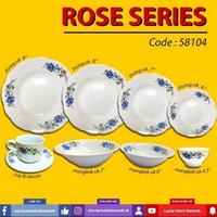 Gambar Mangkok Lucky Seri Rose Motif Bunga Kembang 7 inch / 18cm (1 Lusin) dari ISTANA Vicenza undefined 2 Tokopedia