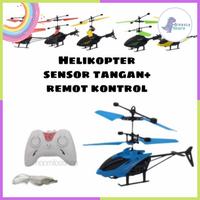 Gambar Mainan Helikopter Remote Control dan Sensor Tangan RC Pesawat Terbang - 12cm dari Dinasty Mainan Anak undefined 3 Tokopedia