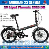 Gambar Sepeda Lipat PHOENIX 20-2025 DB Boncengan 20 Inch Shimano 7 Speed - Abu-abu dari Anugrah 23 sepeda undefined 4 Tokopedia