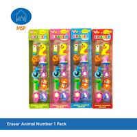 Gambar Penghapus Anak Warna Warni Set/Eraser Animal Number/ MSP-B2-1 / 1 pack dari MSP HOMELIVING undefined 1 Tokopedia