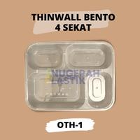 Gambar Thinwall Bento 4 Sekat (OTH-1)/ Kotak Makan Thinwall Sekat dari ANUGERAH PLASTIK BANDUNG undefined 1 Tokopedia