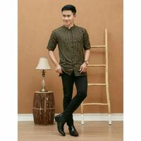 Gambar Kemeja Surjan Lurik Baju Adat Jawa Pria Lengan Pendek - warna 1, M dari Tama Store_NEW undefined 5 Tokopedia