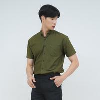 Gambar Kemeja lengan pendek pria formal slim fit hijau army houseofcuff - M dari House of Cuff undefined 2 Tokopedia
