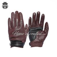 Gambar Sarung Tangan Kulit Asli Stylish Gloves Leather CRAFT 018 - Biru Cokelat, S dari Home of Crafted undefined 4 Tokopedia