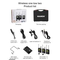 Gambar MAMEN WMIC-01 1 to 1 Wireless Mic Microphone for Camera Smartphone - WMIC 1 TO 1 dari DG PRO KAMERA undefined 2 Tokopedia