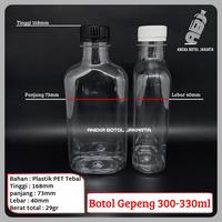 Gambar Botol plastik gepeng 300 ml / Botol PET gepeng 300 ml tutup LN - Hijau muda dari aneka.botol.jakarta undefined 1 Tokopedia