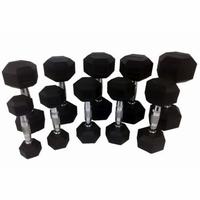 Gambar Hex Rubber Dumbbell 1-10kg set dari premiumfitness undefined 1 Tokopedia