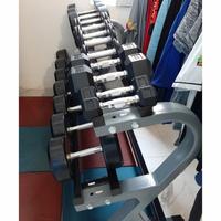 Gambar Hex Rubber Dumbbell 1-10kg set dari premiumfitness undefined 4 Tokopedia