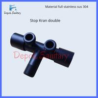 Gambar Kran Air Cabang Double Stop Kran Shower dengan Pengaturan Individual - Chroom dari Depok Sanitary Store undefined 3 Tokopedia