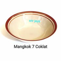 Gambar Mangkok Keramik List Coklat Luky dari snrjaya undefined 1 Tokopedia
