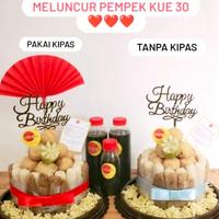 Gambar KUE Pempek Ultah cake kue pempek ulang tahun halal 30pcs enak HALAL - gold - kipas, Tidak dari Pempek Mama Ely Tanjung Duren undefined 5 Tokopedia