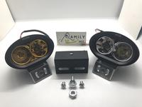 Gambar Breket Dudukan Lampu Rx King + Lampu Tembak Teropong Owl Oval 2 Mata - Putih dari Family Line undefined 1 Tokopedia