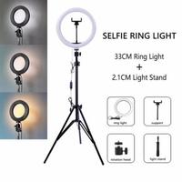 Gambar Paket Komplit Ring Light 33cm + Tripod 2 Meter Lamp Live Tiktok Makeup dari Ryple.store undefined 4 Tokopedia