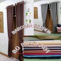 Gambar Gorden pintu jendela Hordeng tirai minimalis blackaut 12 ring T 250 cm - Tosca dari Barokah Gorden undefined 1 Tokopedia