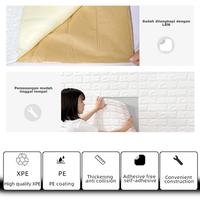 Gambar Wallpaper 3D Foam Emboss. Sticker Dinding 3D Batu Alam Hitam - Corak Khaki dari Luven Store undefined 4 Tokopedia