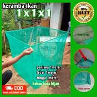 Gambar Keramba Ikan Jaring Kotak ikan Kecil 1x1x1 Karamba Ikan Siap Pakai dari Vanjavastore2211 undefined 1 Tokopedia