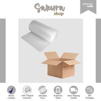 Gambar Kardus + Bubble Extra Packing dari Sakura Shop Surabaya undefined 1 Tokopedia