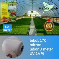 Gambar plastik UV juara uv14 % lebar 3 meter 170 micron panjang 50 meter dari mz hidroponik undefined 3 Tokopedia