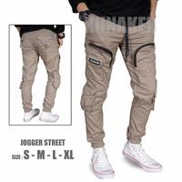 Gambar Celana Joger cargo street Pria original Underline - cream, S dari ALDIICLOTHING undefined 3 Tokopedia