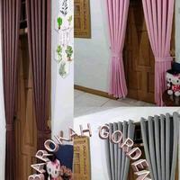 Gambar Gorden pintu jendela Hordeng tirai minimalis blackaut 12 ring T 250 cm - Tosca dari Barokah Gorden undefined 3 Tokopedia