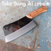 Gambar Pisau Daging Stainless Pisau Dapur Golok Cincang Tulang Gagang Kayu dari bang iki cobain undefined 1 Tokopedia