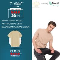 Gambar Gerardo Kaos Polos Pria Mewah Bahan Tencel Lembut Adem Anti Bacterial - Hitam dari Gerardo Offical Store undefined 1 Tokopedia