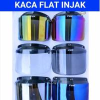 Gambar INJAK Kaca Helm Bogo Retro Cargloss Flat Datar Gold Visor 3 Button Anti Gores Cocok Semua Jenis Helm - Motorcycle - PELANGI dari BP Olshop undefined 1 Tokopedia