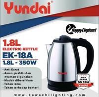 Gambar YUNDAI ELECTRIC KETTLE TEKO PEMANAS LISTRIK OTOMATIS STAINLESS 1.8 Ltr dari Tasik Jaya Official Store undefined 1 Tokopedia