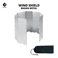 Gambar Wind Shield Kompor Camping Bahan Aluminium Ultralight - Pelindung dari Aycamp undefined 1 Tokopedia