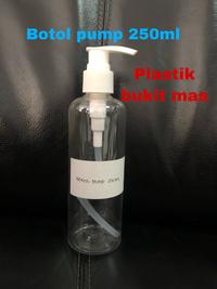 Gambar Botol pump 250ml botol pompa 250 ml bening botol gel cairan dari Plastik bukit mas undefined 1 Tokopedia