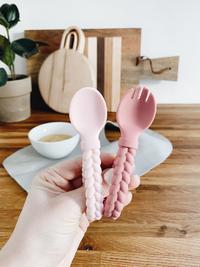 Gambar Itzy Ritzy Sweetie Spoons (spoon and fork set) - sendok garpu bayi - pink dari JNA CROWN SHOP undefined 1 Tokopedia
