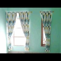Gambar Gorden Jendela Gorden Pintu Tirai Minimalis - Amanda hitam, L 100cm T 100cm dari Gorden center3 undefined 4 Tokopedia