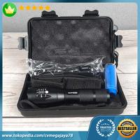 Gambar Paket Senter LED Cree XM-L2 8000 Lumens + Box + Baterai +Charger - E17 dari cv.megajaya78 undefined 1 Tokopedia
